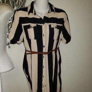 Button up stripe shirt